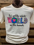 Southern Chics Apparel He's Got the Whole World in - Adult & Kids T-Shirts, Sweatshirts & Hoodies apparel design preview 1