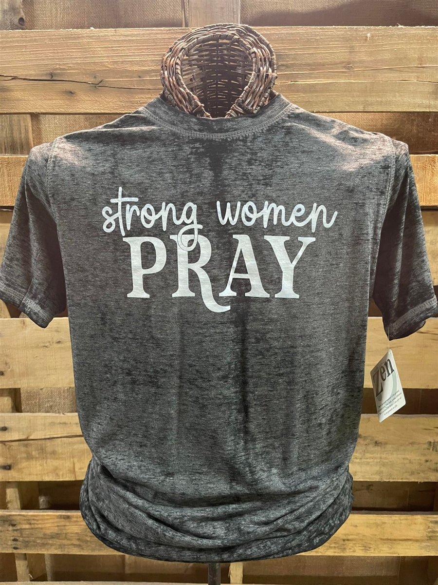 Southern Chics Apparel Strong Women Pray Canvas - Adult & Kids T-Shirts, Sweatshirts & Hoodies apparel design preview 1