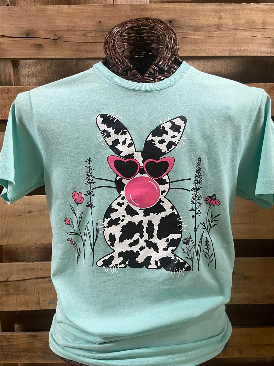 Southern Chics Easter Bunny Heart Glasses Canvas - Adult & Kids T-Shirts, Sweatshirts & Hoodies apparel design preview 1