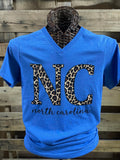 Southern Chics Apparel North Carolina Leopard State - Adult & Kids T-Shirts, Sweatshirts & Hoodies apparel design preview 1