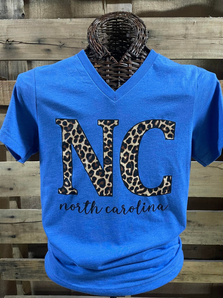Southern Chics Apparel North Carolina Leopard State - Adult & Kids T-Shirts, Sweatshirts & Hoodies apparel design preview 1