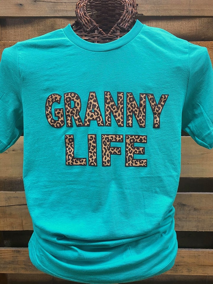 Southern Chics Apparel Granny Life Leopard Grandma - Adult & Kids T-Shirts, Sweatshirts & Hoodies apparel design preview 1