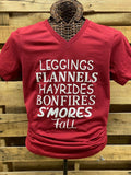 Southern Chics Apparel Leggings Flannels Fall Canvas - Adult & Kids T-Shirts, Sweatshirts & Hoodies apparel design preview 1