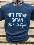 Southern Chics Apparel Not Today Satan Canvas Girlie - Adult & Kids T-Shirts, Sweatshirts & Hoodies apparel design preview 1
