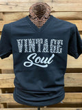 Southern Chics Apparel Vintage Soul Leopard Canvas - Adult & Kids T-Shirts, Sweatshirts & Hoodies apparel design preview 1