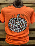 Southern Chics Apparel Orange Leopard Pumpkin Canvas - Adult & Kids T-Shirts, Sweatshirts & Hoodies apparel design preview 1