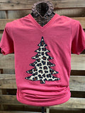 Southern Chics Leopard Christmas Tree Canvas Girlie - Adult & Kids T-Shirts, Sweatshirts & Hoodies apparel design preview 1