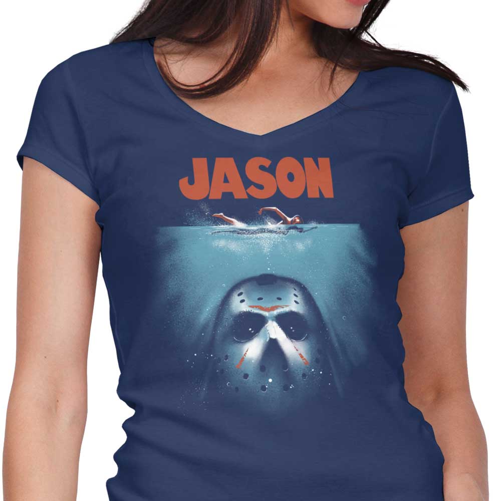 Below the Lake Women's V-Neck - Adult & Kids T-Shirts, Sweatshirts & Hoodies apparel design preview 1