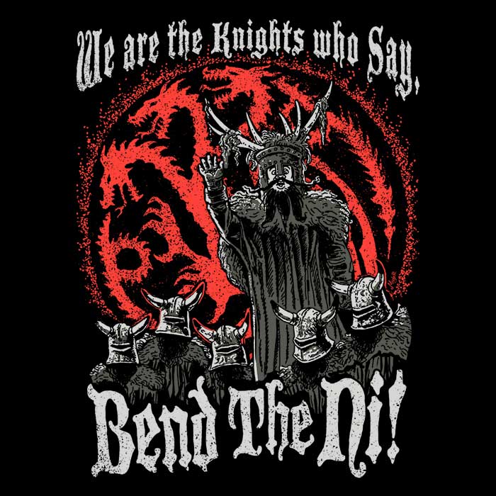 Bend the Ni (Alt) - Adult & Kids T-Shirts, Sweatshirts & Hoodies apparel design preview 2