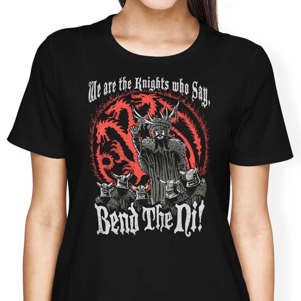Bend the Ni (Alt) Women's Apparel - Adult & Kids T-Shirts, Sweatshirts & Hoodies apparel design preview 2