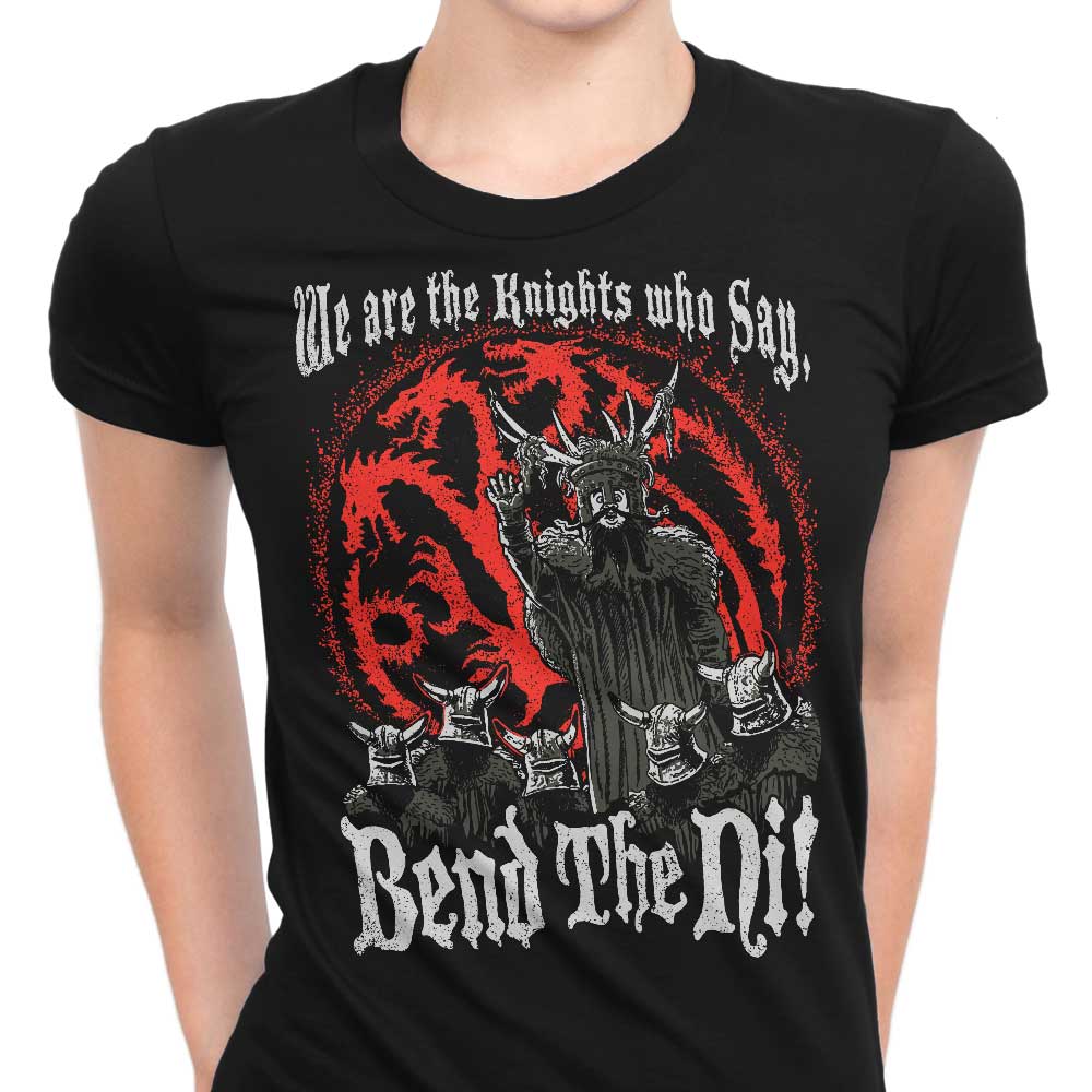 Bend the Ni (Alt) Women's Apparel - Adult & Kids T-Shirts, Sweatshirts & Hoodies apparel design preview 1
