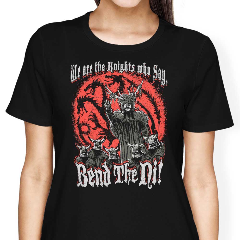 Bend the Ni Women's Apparel - Adult & Kids T-Shirts, Sweatshirts & Hoodies apparel design preview 2