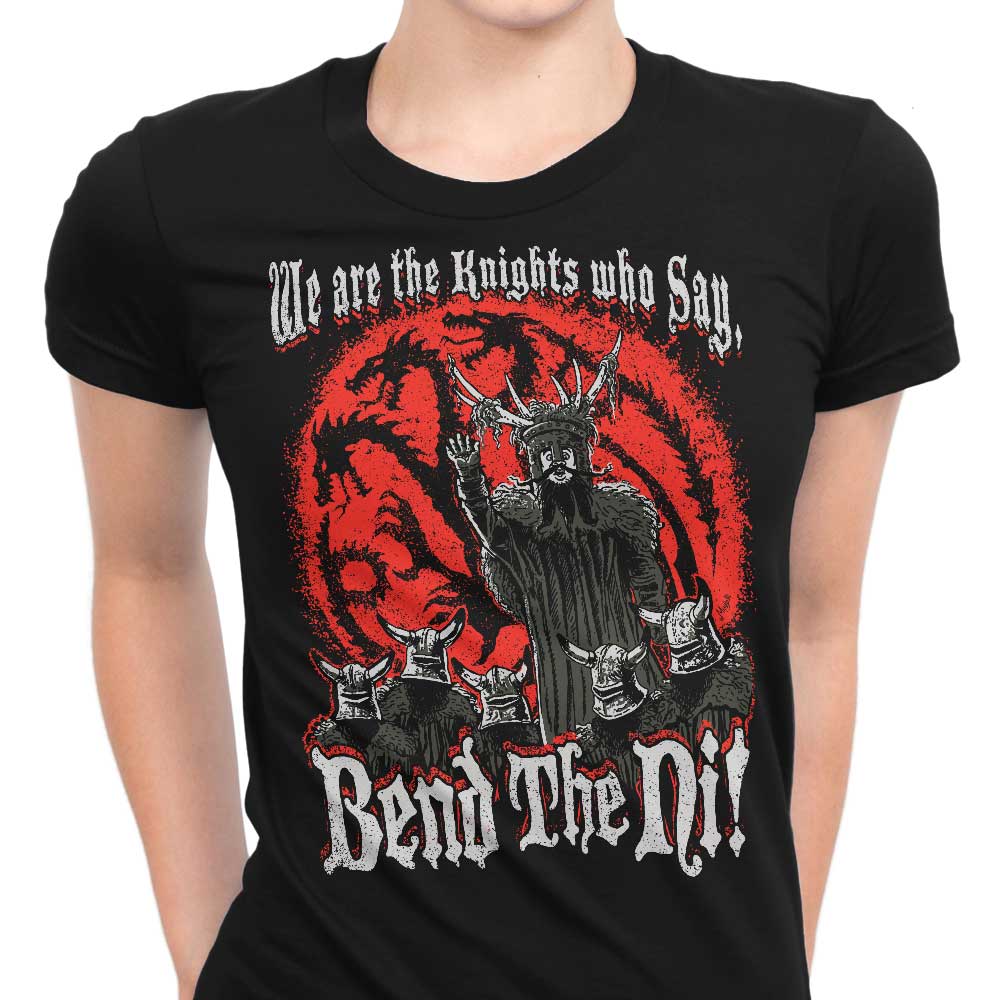 Bend the Ni Women's Apparel - Adult & Kids T-Shirts, Sweatshirts & Hoodies apparel design preview 1
