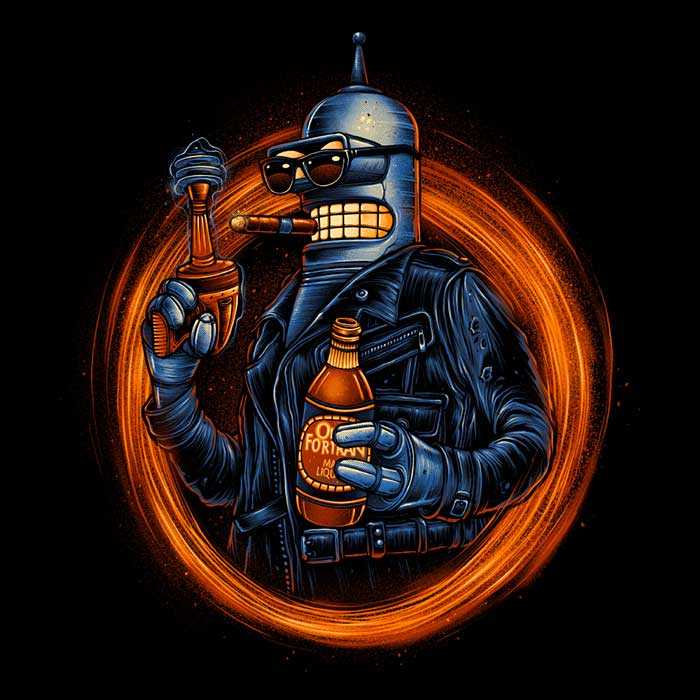 Benderminator Men's Apparel - Adult & Kids T-Shirts, Sweatshirts & Hoodies apparel design preview 2