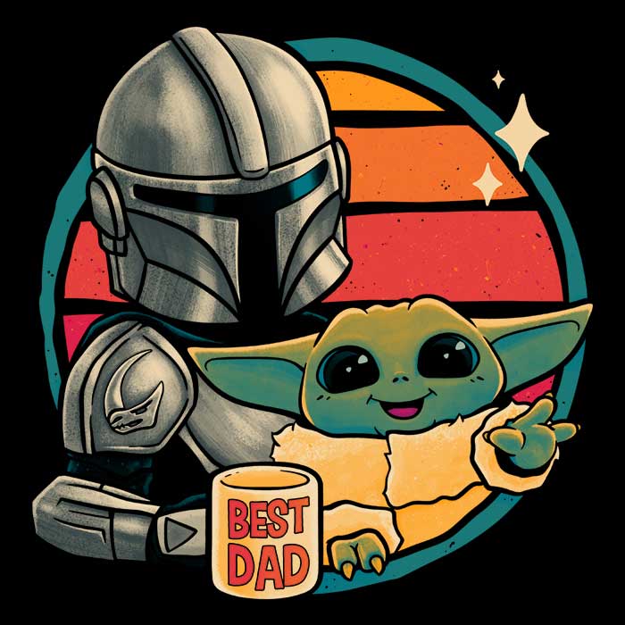 Beskar Dad Men's Apparel - Adult & Kids T-Shirts, Sweatshirts & Hoodies apparel design preview 2