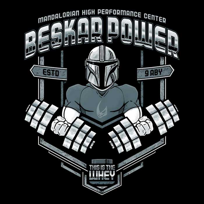 Beskar Power Men's Apparel - Adult & Kids T-Shirts, Sweatshirts & Hoodies apparel design preview 2
