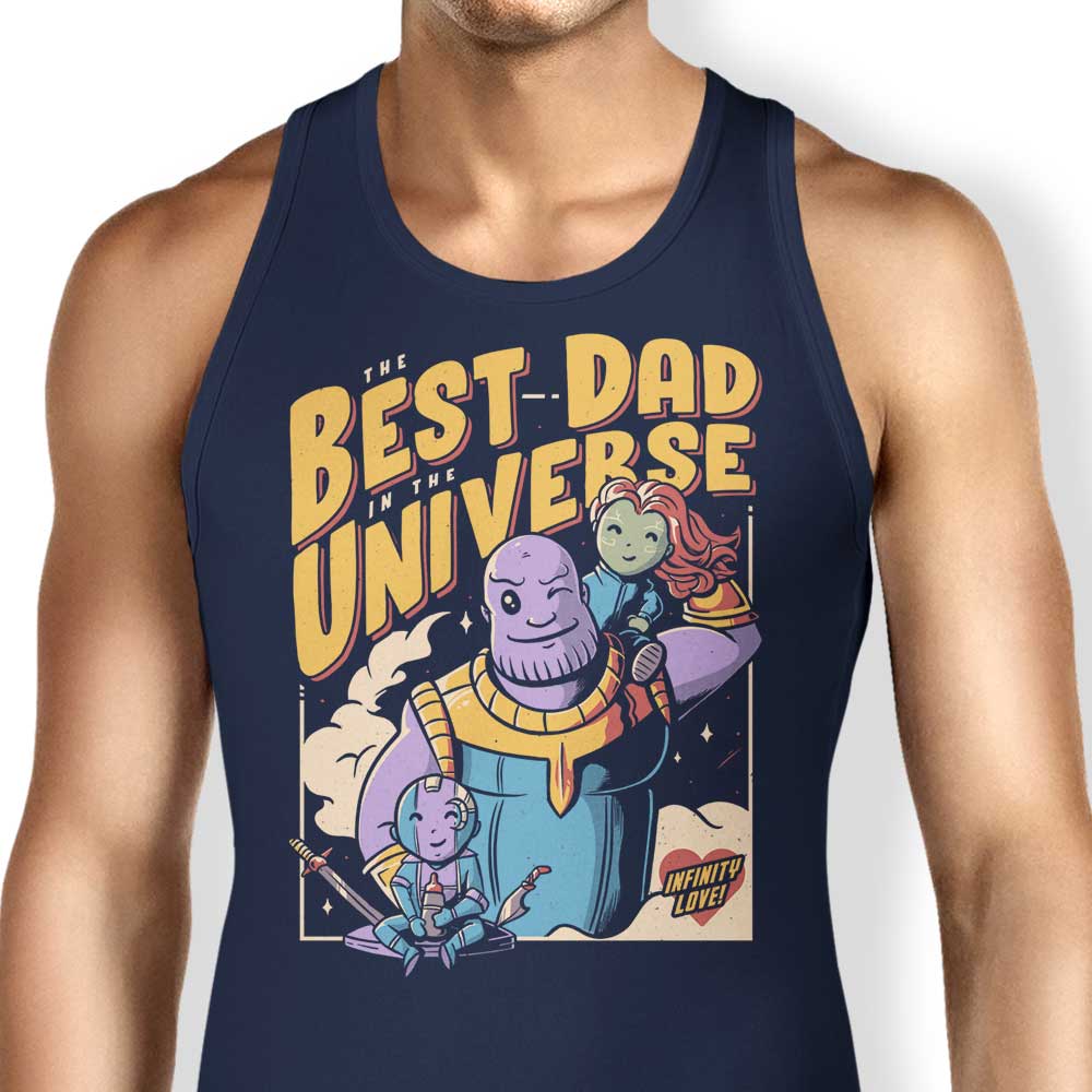 Best Dad in the Universe Tank Top - Adult & Kids T-Shirts, Sweatshirts & Hoodies apparel design preview 1