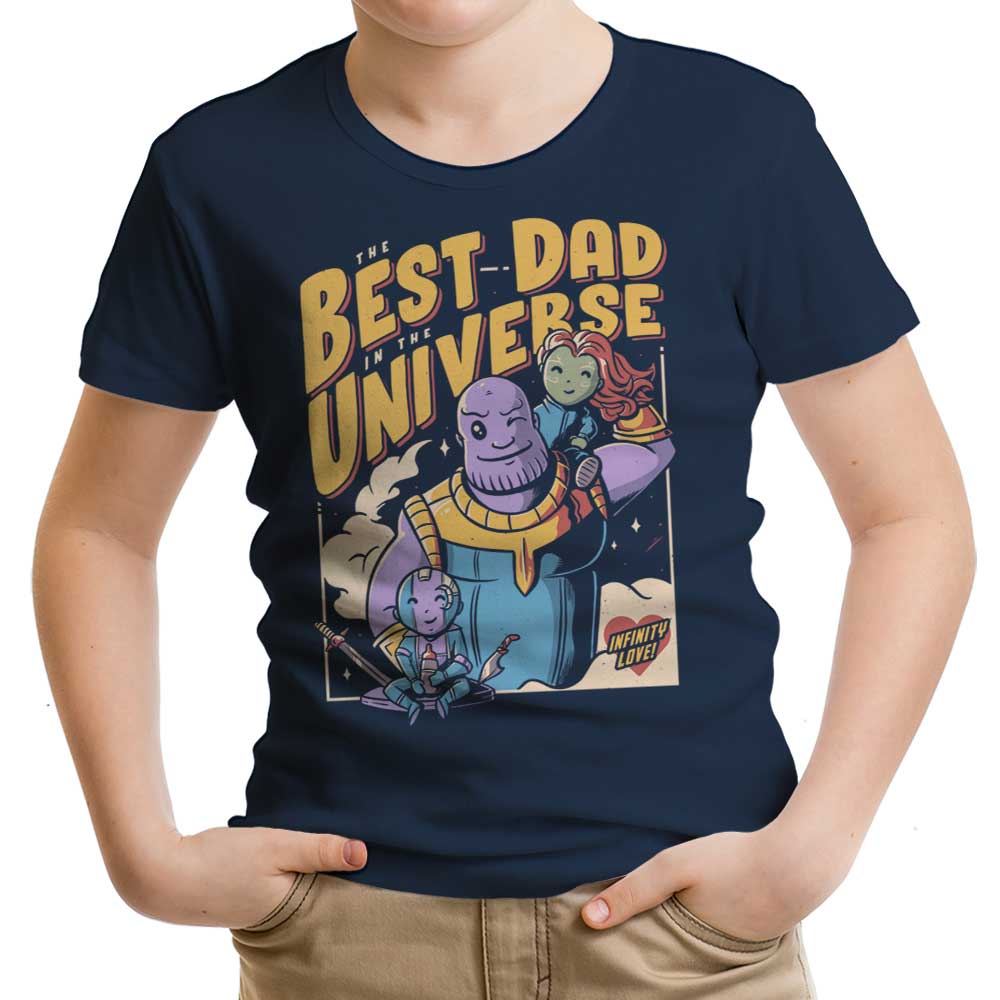 Best Dad in the Universe Youth Apparel - Adult & Kids T-Shirts, Sweatshirts & Hoodies apparel design preview 1