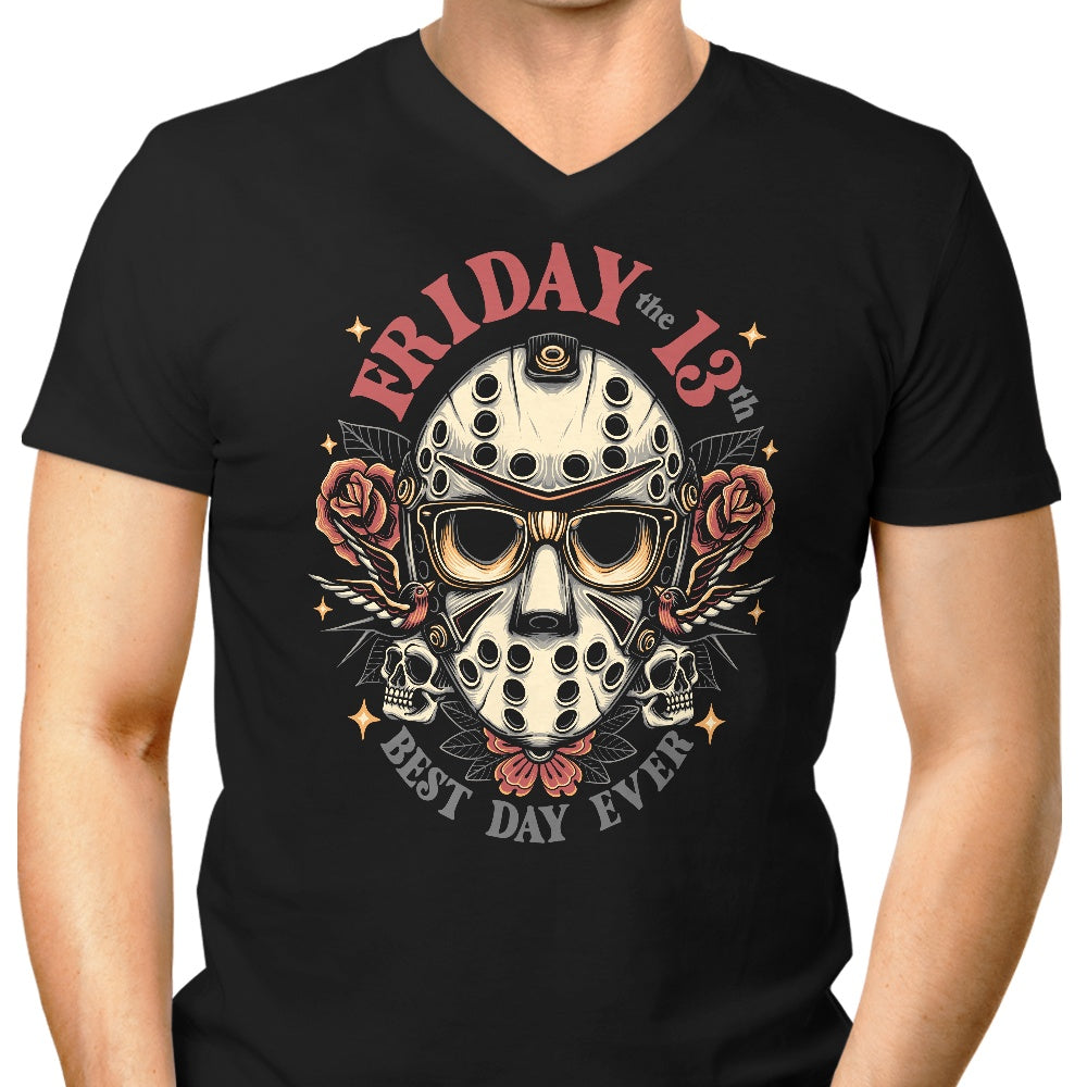 Best Day Ever Men's V-Neck - Adult & Kids T-Shirts, Sweatshirts & Hoodies apparel design preview 1