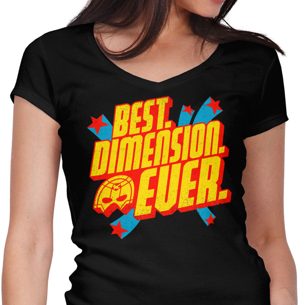 Best Dimension Ever Women's V-Neck - Adult & Kids T-Shirts, Sweatshirts & Hoodies apparel design preview 1