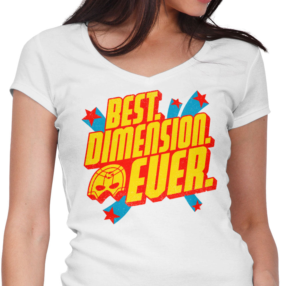 Best Dimension Ever Women's V-Neck - Adult & Kids T-Shirts, Sweatshirts & Hoodies apparel design preview 2