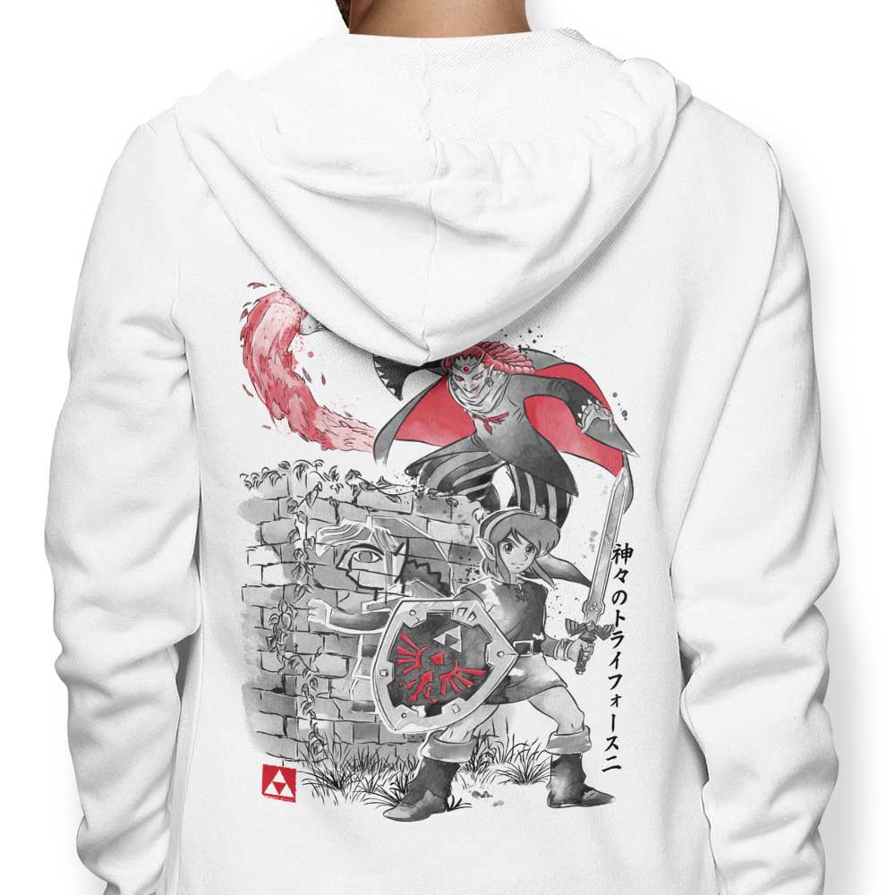 Between Worlds Sumi-e - Adult & Kids T-Shirts, Sweatshirts & Hoodies apparel design preview 1