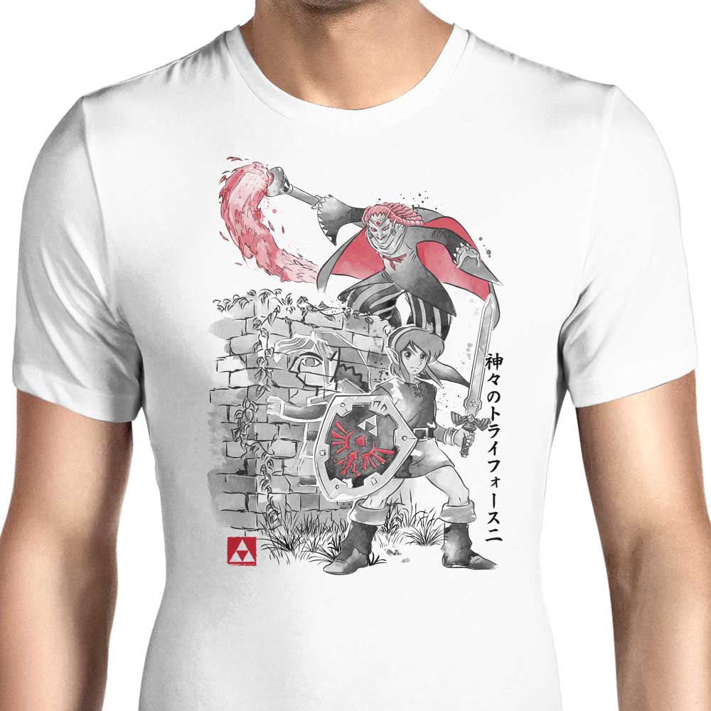 Between Worlds Sumi-e Men's Apparel - Adult & Kids T-Shirts, Sweatshirts & Hoodies apparel design preview 1