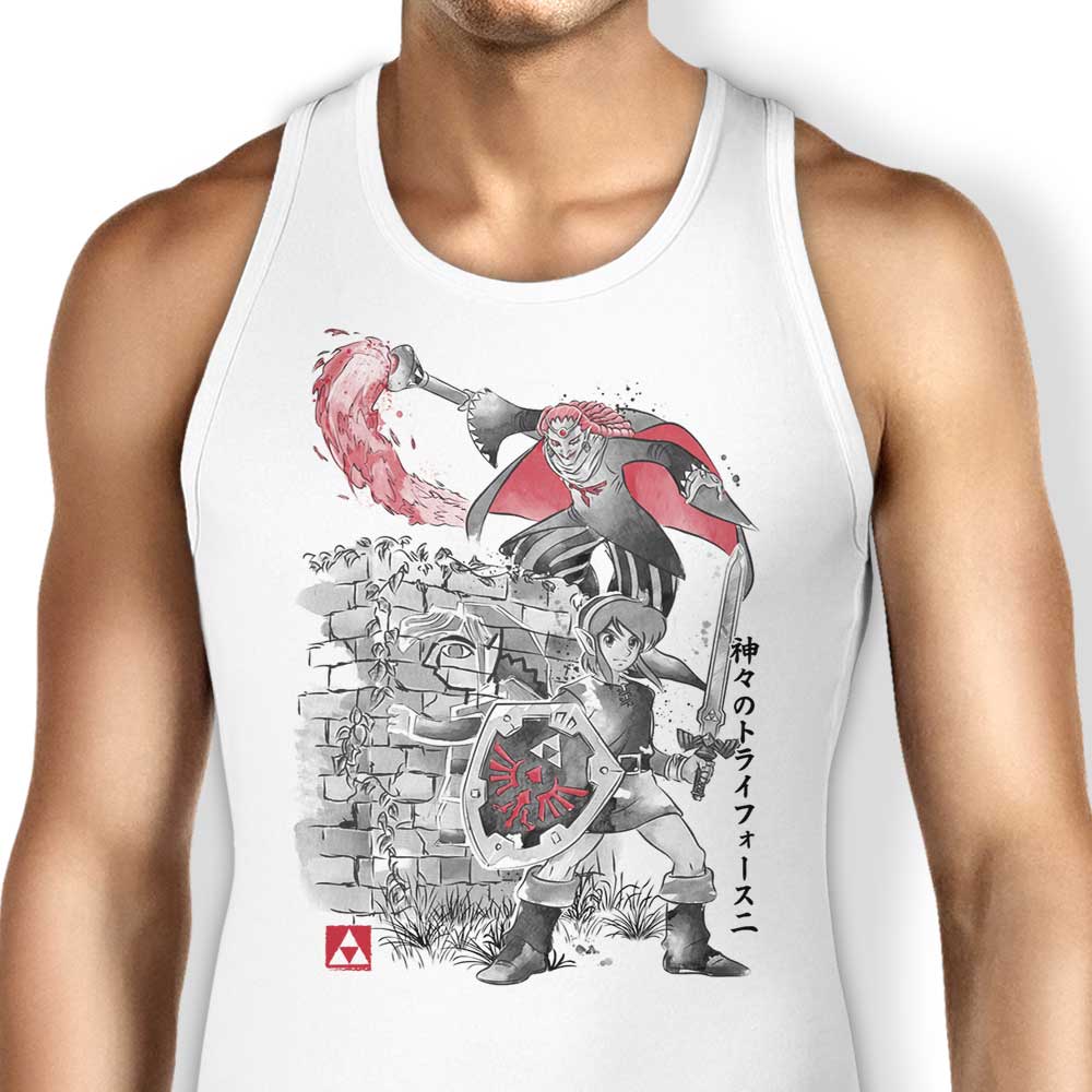 Between Worlds Sumi-e Tank Top - Adult & Kids T-Shirts, Sweatshirts & Hoodies apparel design preview 1