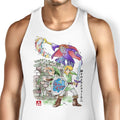 Between World's Watercolor Tank Top - Adult & Kids T-Shirts, Sweatshirts & Hoodies apparel design preview 1