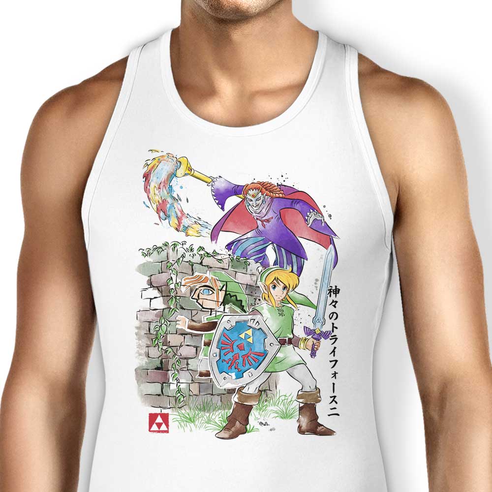 Between World's Watercolor Tank Top - Adult & Kids T-Shirts, Sweatshirts & Hoodies apparel design preview 1