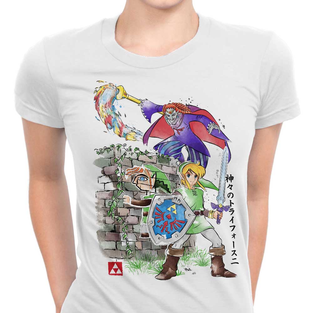 Between World's Watercolor Women's Apparel - Adult & Kids T-Shirts, Sweatshirts & Hoodies apparel design preview 1