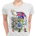 Between World's Watercolor Women's Apparel - Adult & Kids T-Shirts, Sweatshirts & Hoodies apparel design preview 1