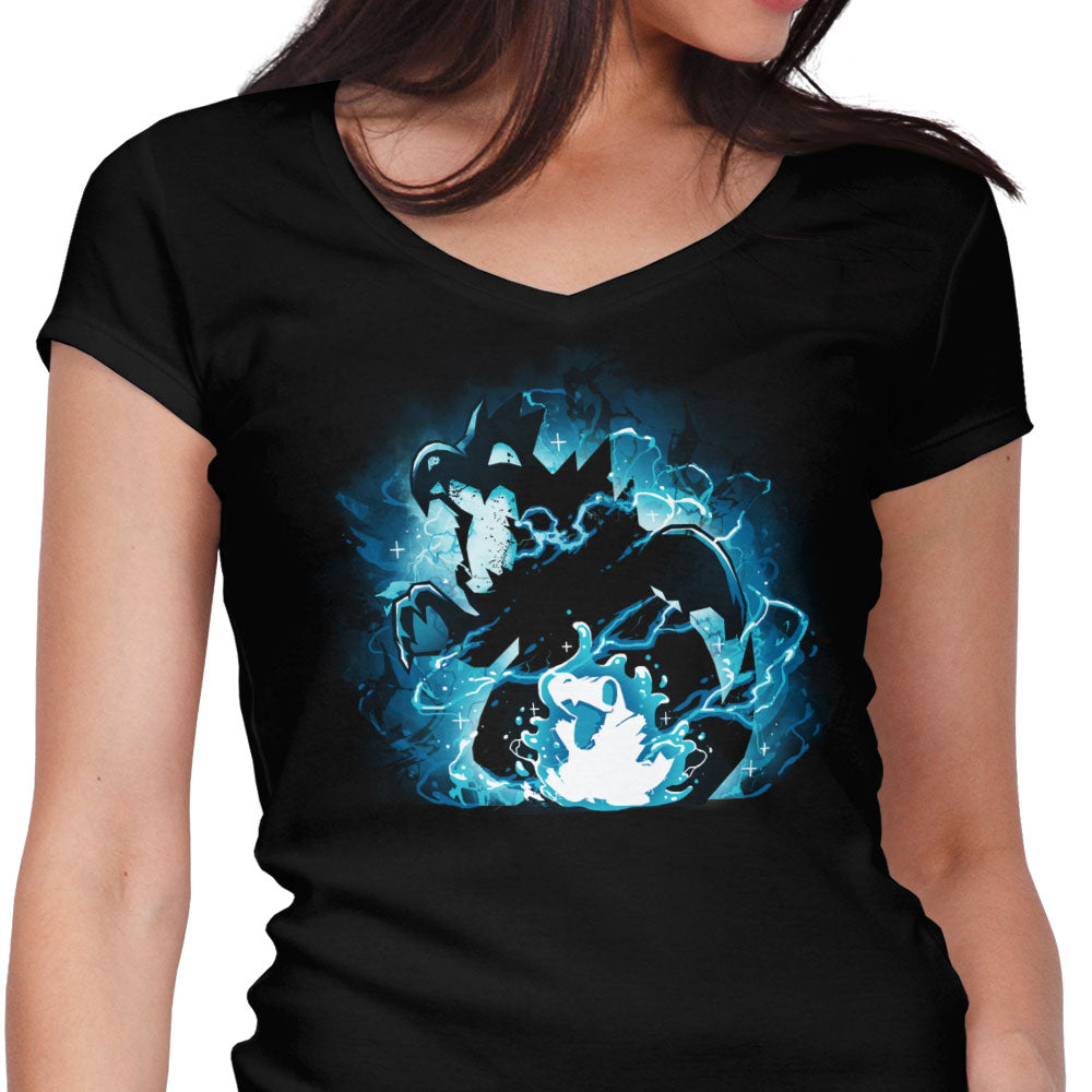Big Jaw Evolution Women's V-Neck - Adult & Kids T-Shirts, Sweatshirts & Hoodies apparel design preview 1