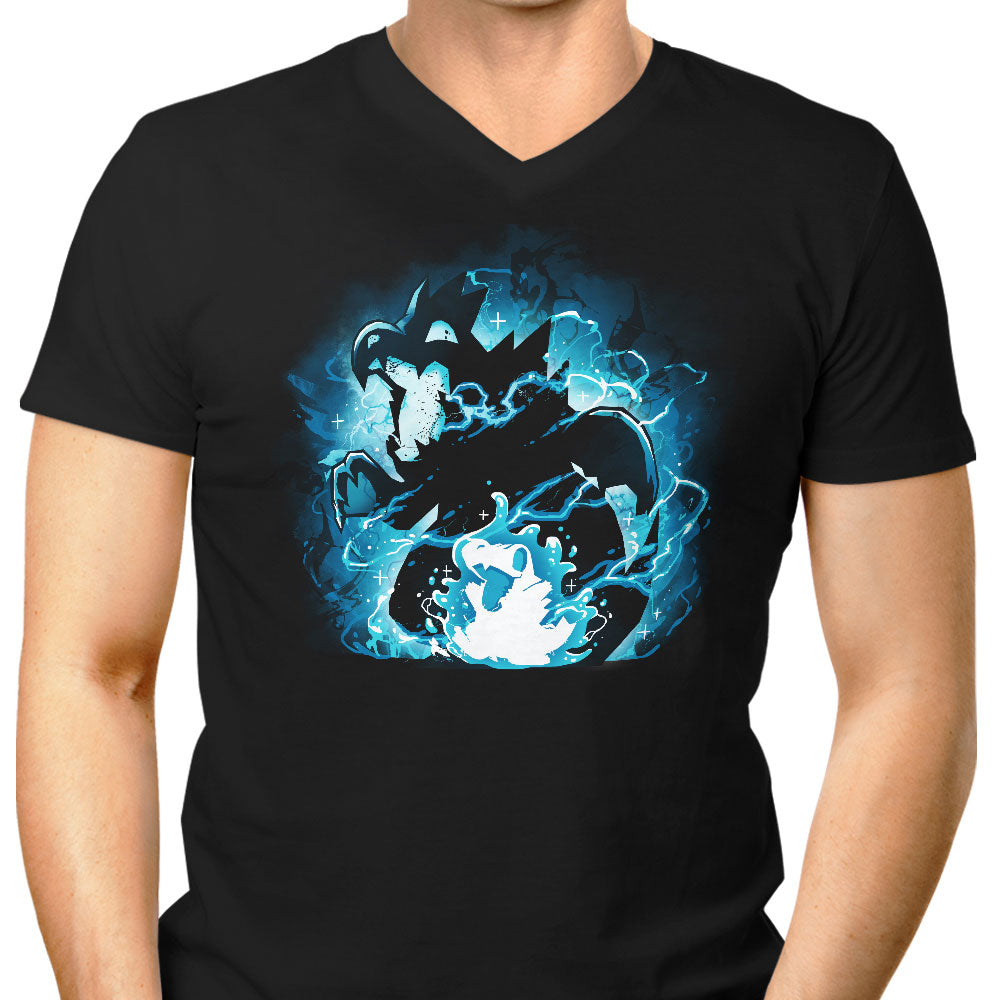 Big Jaw Evolution Men's V-Neck - Adult & Kids T-Shirts, Sweatshirts & Hoodies apparel design preview 1