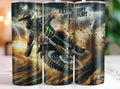 Dirt Bike Racer 20 oz Skinny Tumbler Cup With Straw - Adult & Kids T-Shirts, Sweatshirts & Hoodies apparel design preview 1