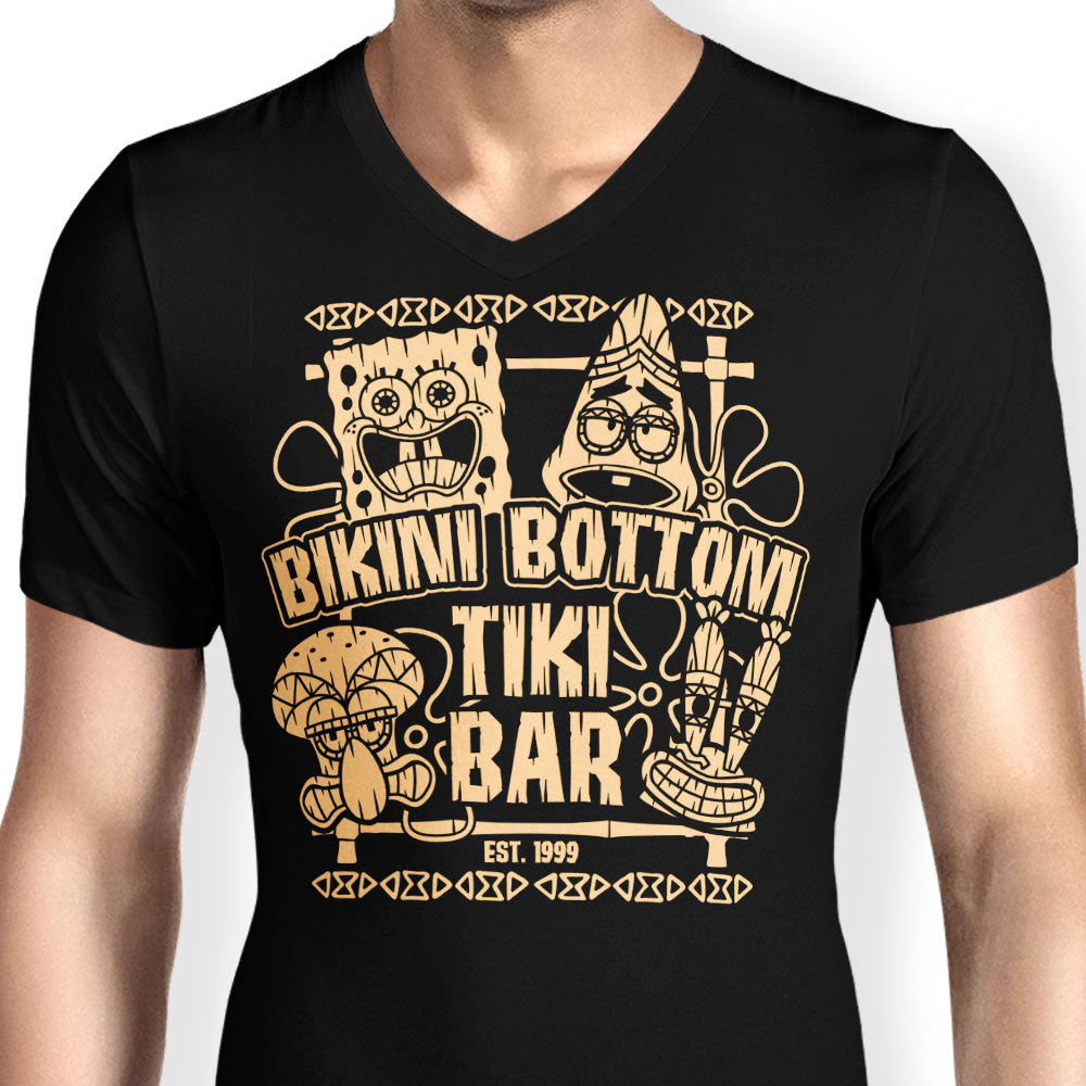 Bikini Bottom Tiki Bar Men's V-Neck - Adult & Kids T-Shirts, Sweatshirts & Hoodies apparel design preview 2