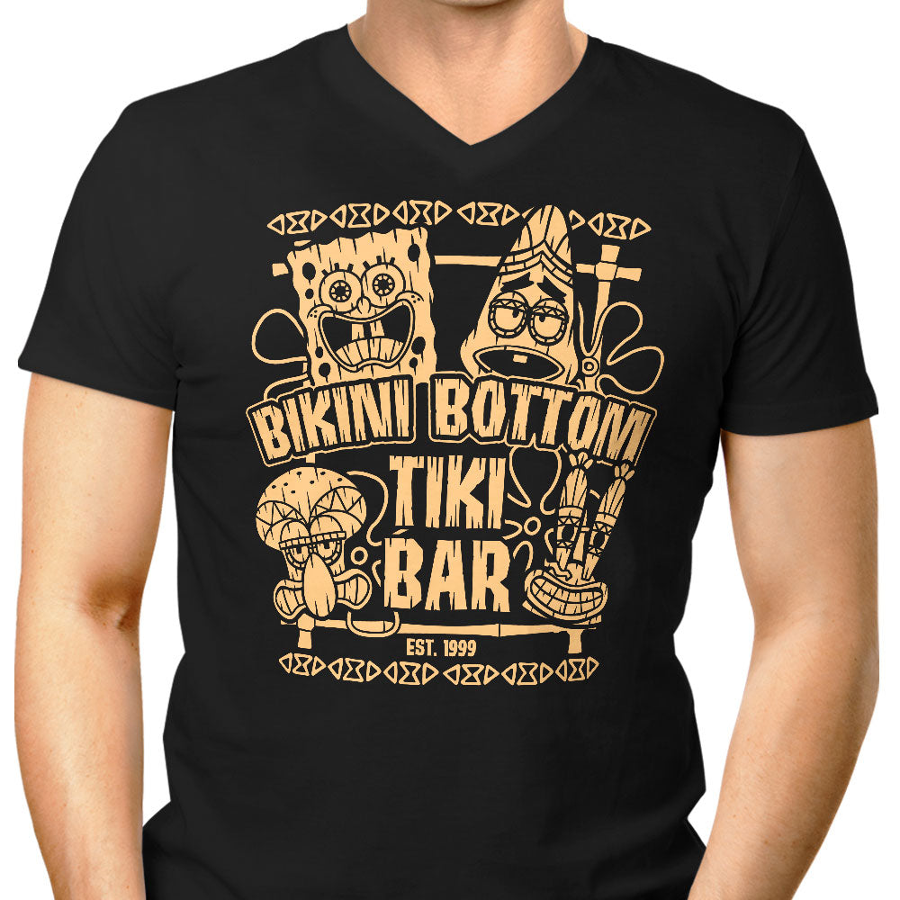 Bikini Bottom Tiki Bar Men's V-Neck - Adult & Kids T-Shirts, Sweatshirts & Hoodies apparel design preview 1