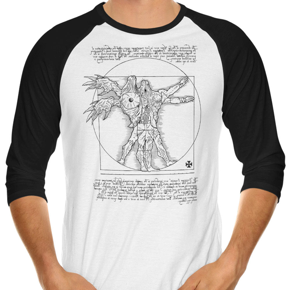 Birkin Vitruvian 3/4 Sleeve Raglan - Adult & Kids T-Shirts, Sweatshirts & Hoodies apparel design preview 1
