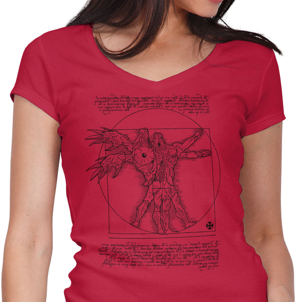 Birkin Vitruvian Women's V-Neck - Adult & Kids T-Shirts, Sweatshirts & Hoodies apparel design preview 1