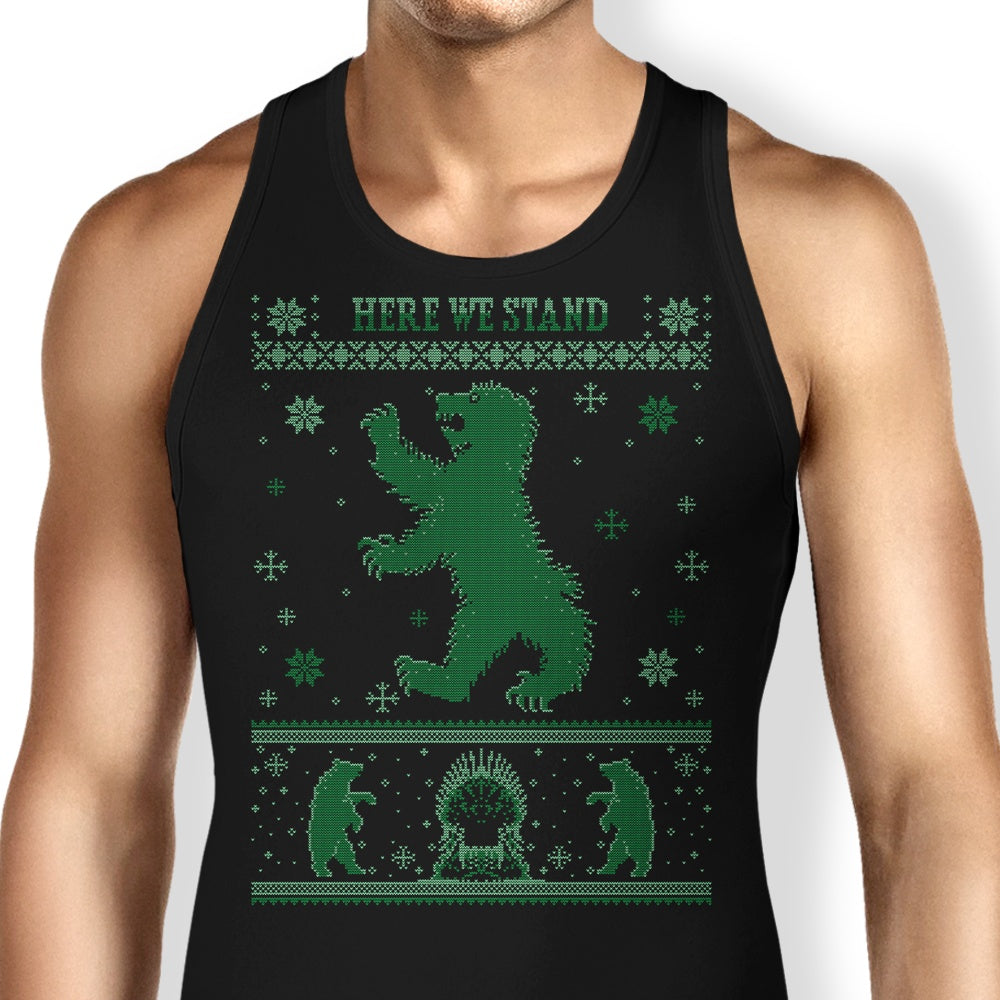 Navy Bear Sweater Tank Top - Adult & Kids T-Shirts, Sweatshirts & Hoodies apparel design preview 1