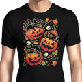 Black Cats Pumpkin Party Men's Apparel - Adult & Kids T-Shirts, Sweatshirts & Hoodies apparel design preview 1