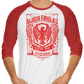 Black Eagles Officer 3/4 Sleeve Raglan - Adult & Kids T-Shirts, Sweatshirts & Hoodies apparel design preview 1