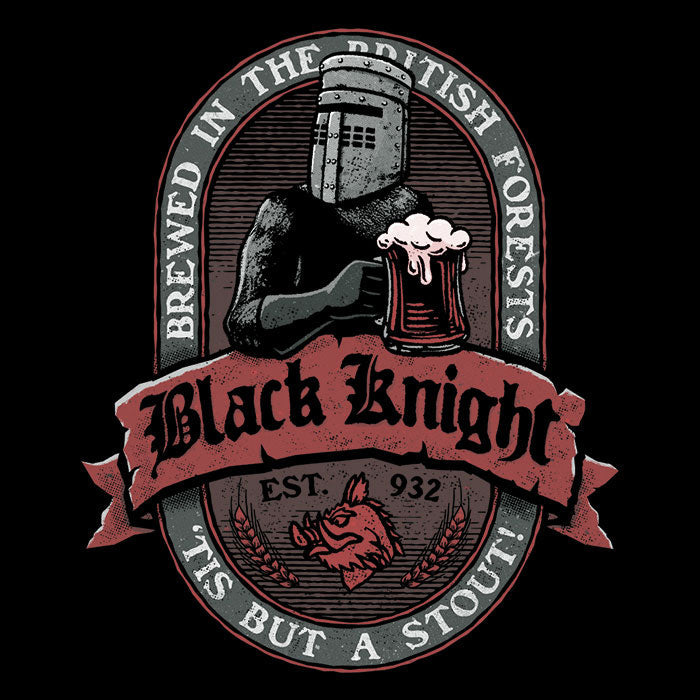 Black Knight Stout - Adult & Kids T-Shirts, Sweatshirts & Hoodies apparel design preview 2