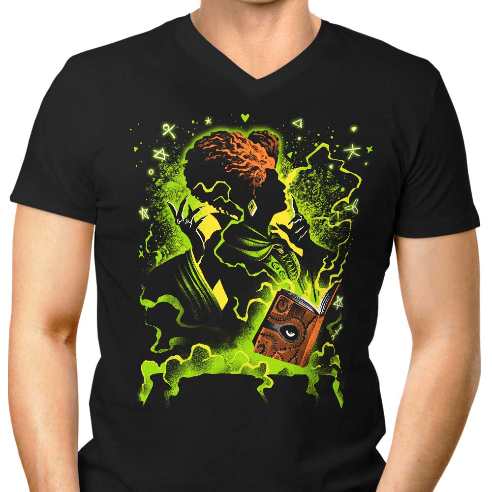 Black Magic Witch Men's V-Neck - Adult & Kids T-Shirts, Sweatshirts & Hoodies apparel design preview 1