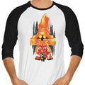 Black Wizard 3/4 Sleeve Raglan - Adult & Kids T-Shirts, Sweatshirts & Hoodies apparel design preview 1