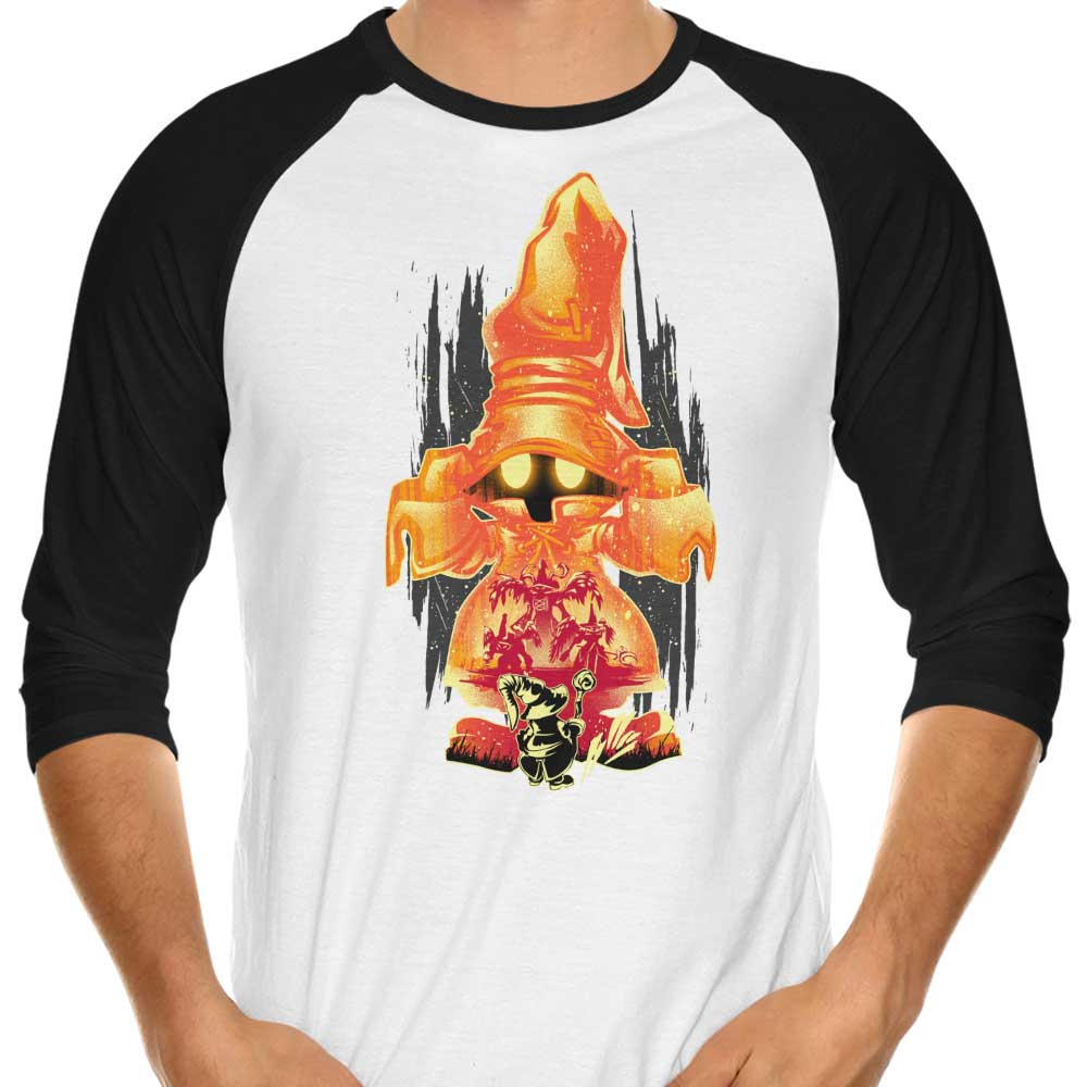 Black Wizard 3/4 Sleeve Raglan - Adult & Kids T-Shirts, Sweatshirts & Hoodies apparel design preview 1