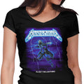 Blast the Lightning Women's V-Neck - Adult & Kids T-Shirts, Sweatshirts & Hoodies apparel design preview 1
