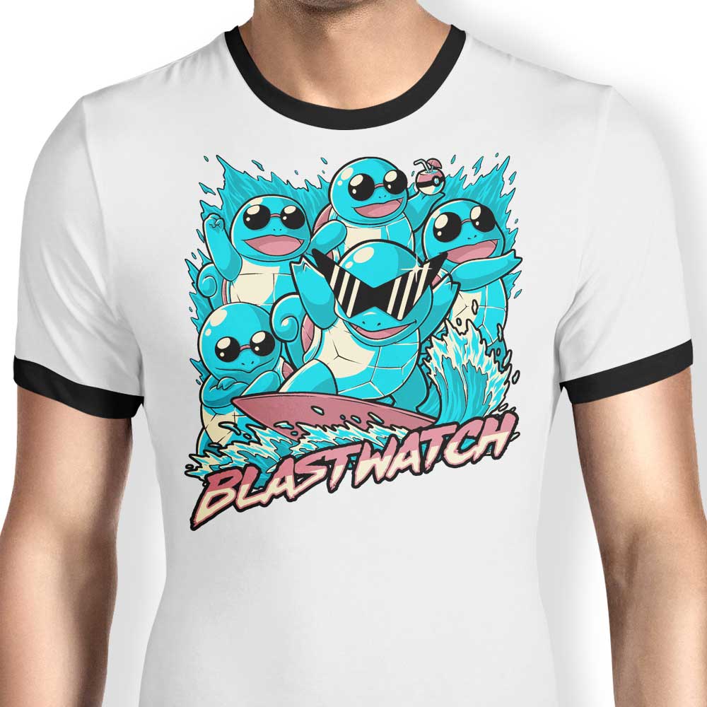 Blastwatch Ringer - Adult & Kids T-Shirts, Sweatshirts & Hoodies apparel design preview 1