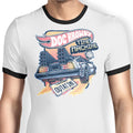 Blazing Time Machine Ringer - Adult & Kids T-Shirts, Sweatshirts & Hoodies apparel design preview 1