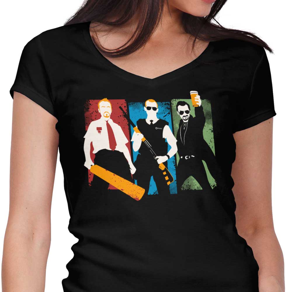 Blood and Ice Cream Women's V-Neck - Adult & Kids T-Shirts, Sweatshirts & Hoodies apparel design preview 1